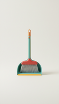 Compact Broom and Dustpan Set—Stackable Handle